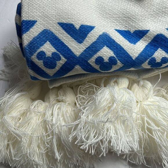 Disney Mickey Mouse Blue Throw Plaid Manta Blanket - Picture 4 of 8